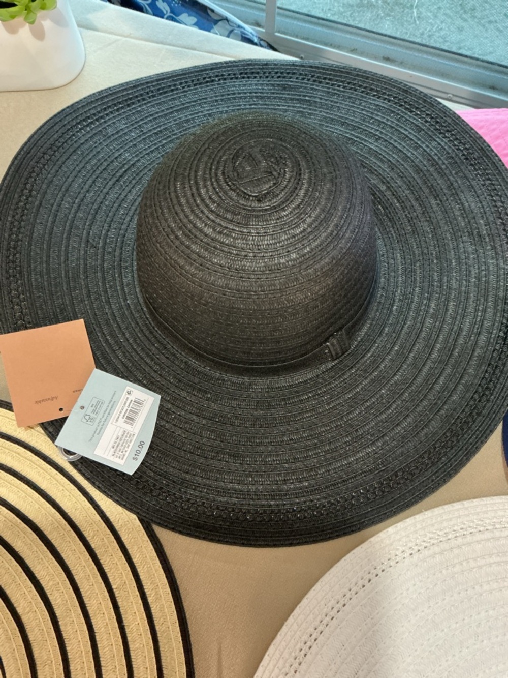 Shade & Shore Wide Brim Sun Hat in Black